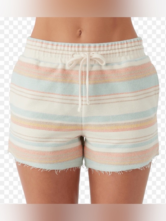 O'Neill Pants - O’Neill Rosarita Pastel Striped Women’s Shorts- Size L- NWT